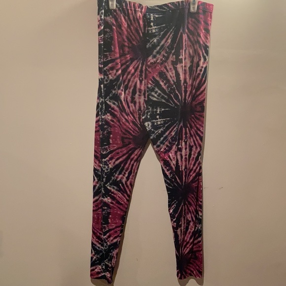 Tie dye high waist leggings 3X 4X 5X blue pink white - Picture 4 of 4